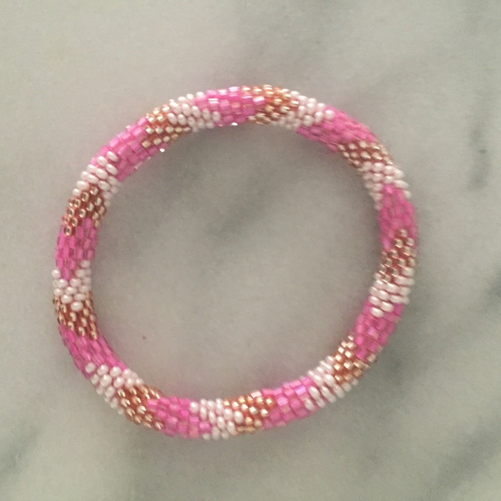 Beaded roll bracelet